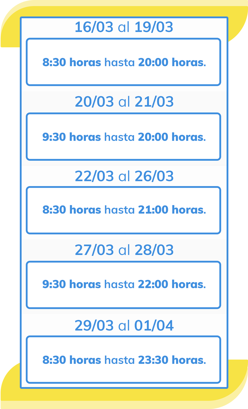 horarios